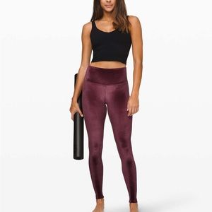 Lululemon Athletica Burgundy Leggings